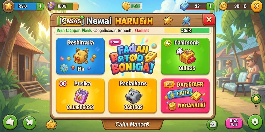 Mode permainan gratis untuk latihan sebelum bertaruh.